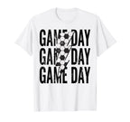 Womens Soccer Mom Leopard Game Day Mothers T-Shirt - Trendy Graphic Unisex