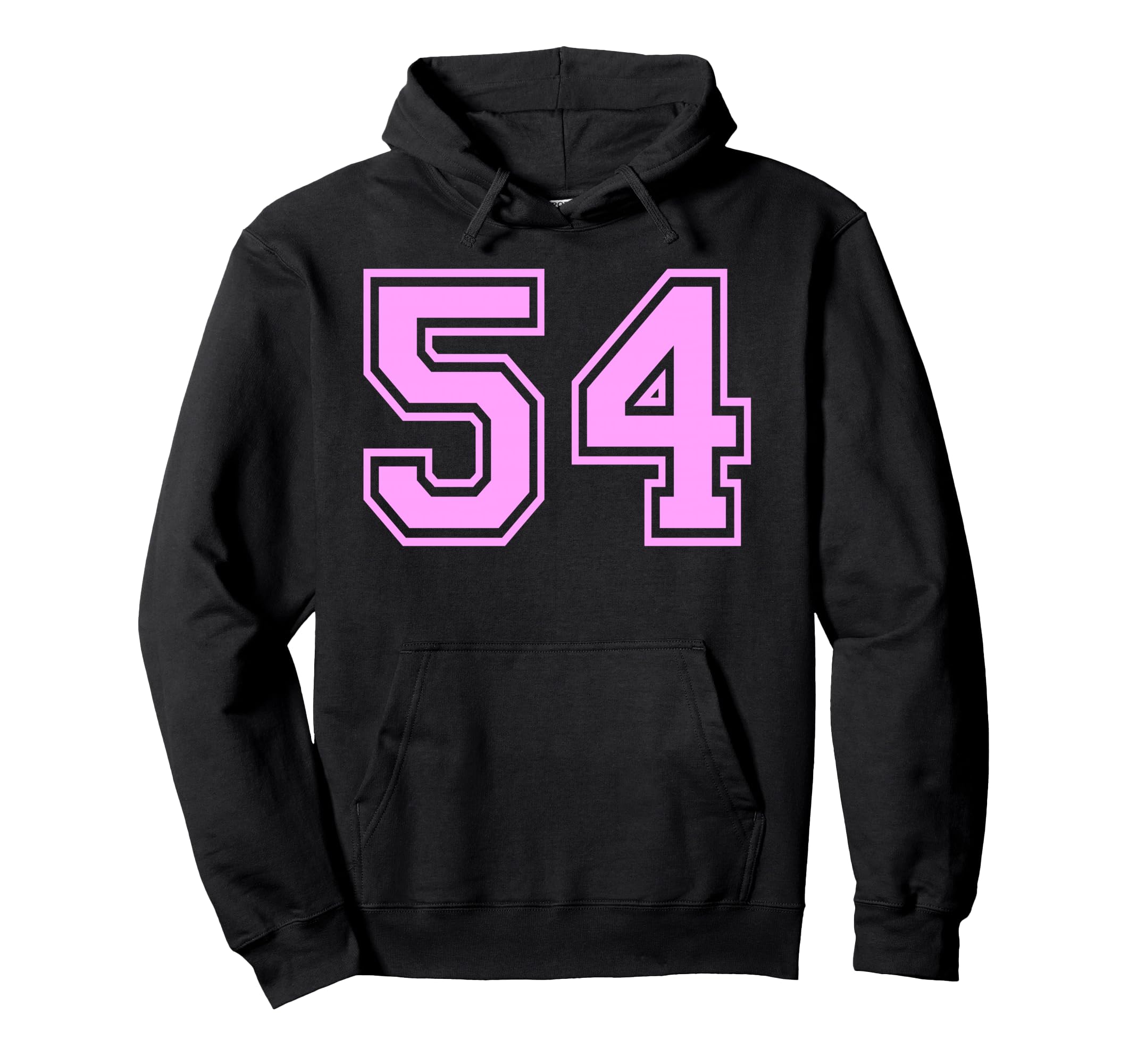 54 Number Fifty Four Sports Varsity Hoodie - Streetwear Style Unisex