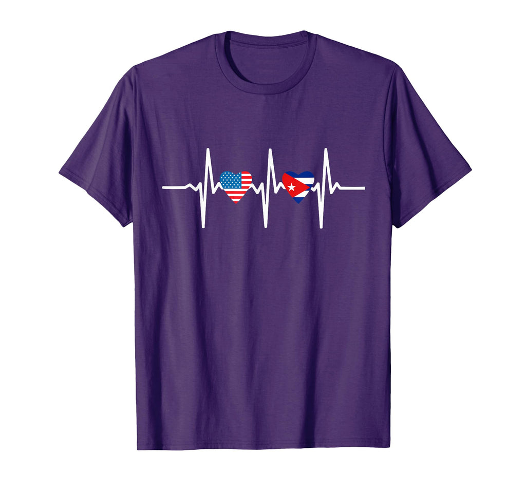 Half Cuban And American America Cuba T-Shirt - Aesthetic Graphic Unisex