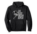 Eat Sleep Soccer Repeat Soccer Player Hoodie - Custom Art Print for Adults