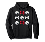 Soccer Balls Bows Womens Soccer Hoodie - Aesthetic Graphic Men Women