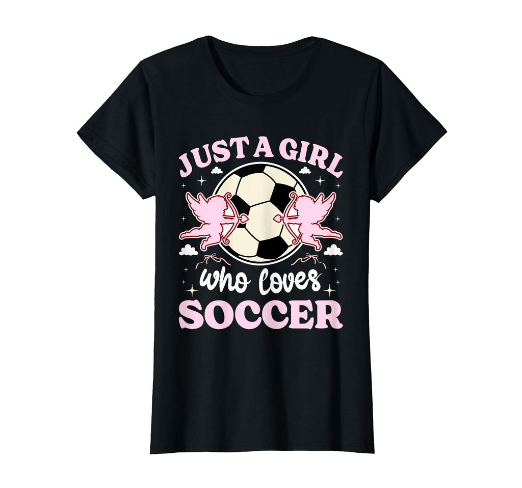 Just Who Loves Soccer Teen Soccer T-Shirt - Fun Novelty Design for Adults