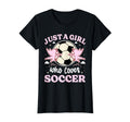 Just Who Loves Soccer Teen Soccer T-Shirt - Fun Novelty Design for Adults