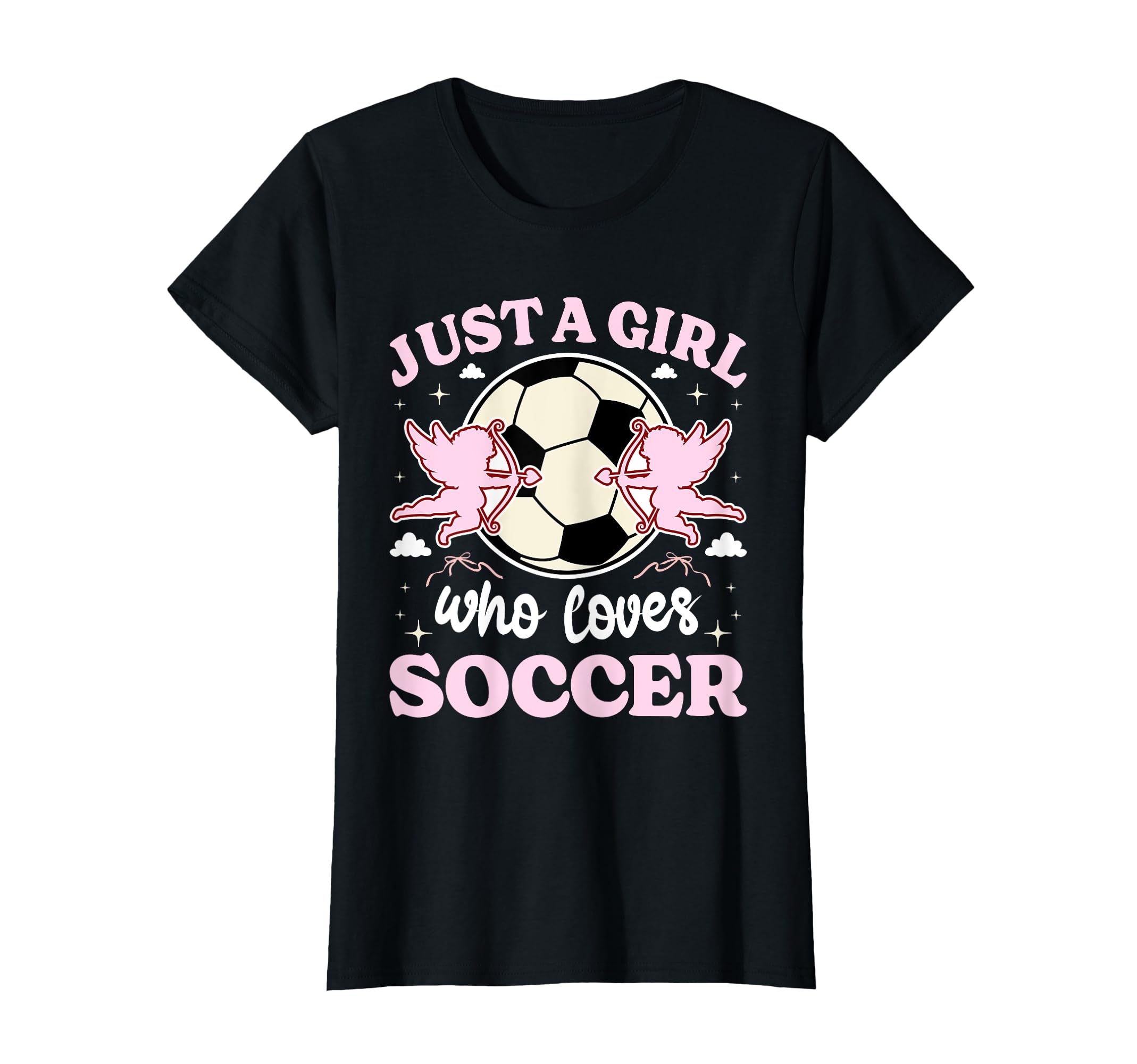 Just Who Loves Soccer Teen Soccer T-Shirt - Fun Novelty Design for Adults