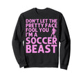 Funny Soccer Art Soccer Lover Soccer Sweatshirt - Streetwear Style Unisex