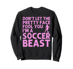 Funny Soccer Art Soccer Lover Soccer Sweatshirt - Streetwear Style Unisex