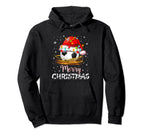 Pajama Santa Hat Soccer Ball Hoodie - Minimalist Print for Adults