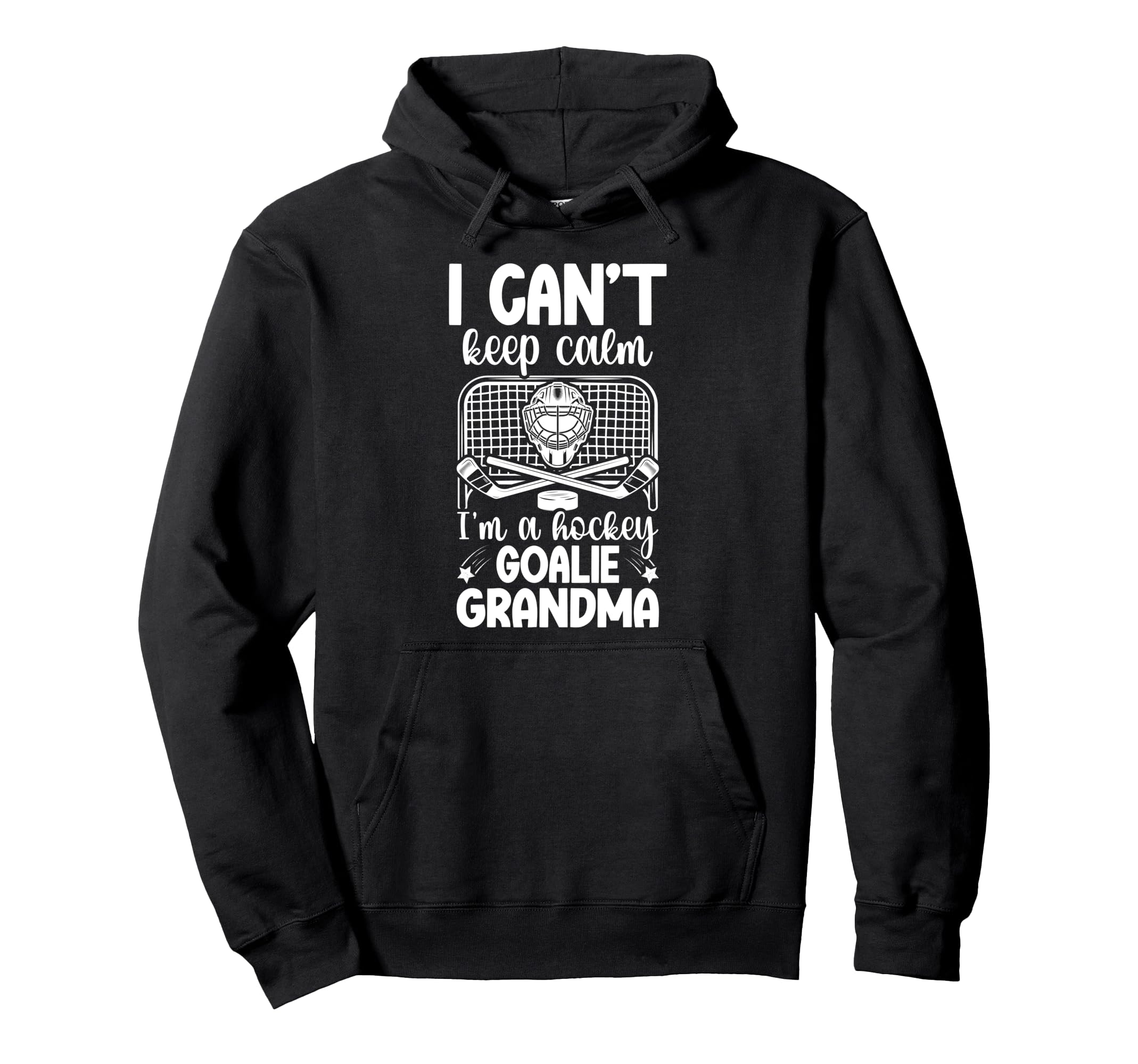 Im Hockey Goalie Grandma Ice Hockey Hoodie - Minimalist Print Men Women