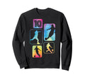 10Th Birthday Soccer Player Football Sweatshirt - Aesthetic Graphic Unisex