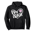 Soccer Mrs Coach Wife Heart Hoodie - Aesthetic Graphic Unisex