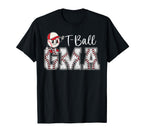 T Ball Grandma Baseball Heart Softball T-Shirt - Trendy Graphic Men Women