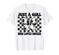 Just Who Loves Soccer Coquette Bow T-Shirt - Streetwear Style for Adults