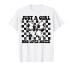 Just Who Loves Soccer Coquette Bow T-Shirt - Streetwear Style for Adults
