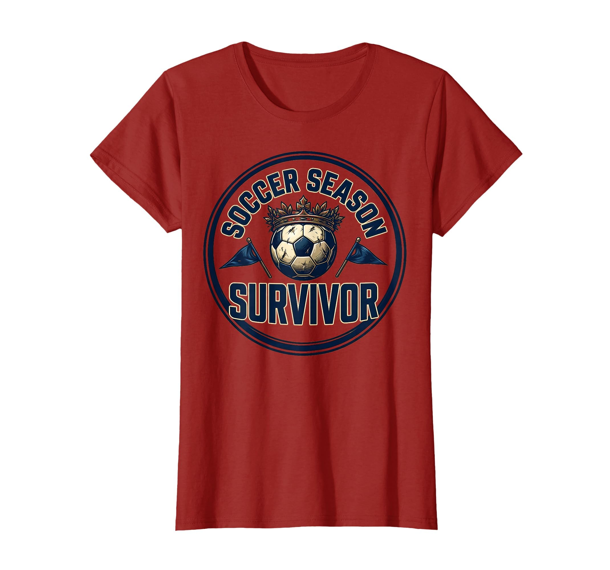 Soccer Season Survivor Funny Soccer Mom T-Shirt - Unique Graphic for Adults