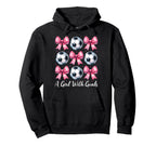 Goals Soccer Coquette Bow Hoodie - Trendy Graphic for Adults