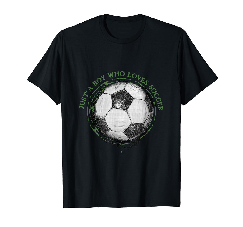 Just Who Loves Soccer Soccer Lover T-Shirt - Fun Novelty Design Unisex
