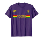 Reggae Rastafari Ethiopia Jamaica T-Shirt - Casual Everyday Wear Men Women