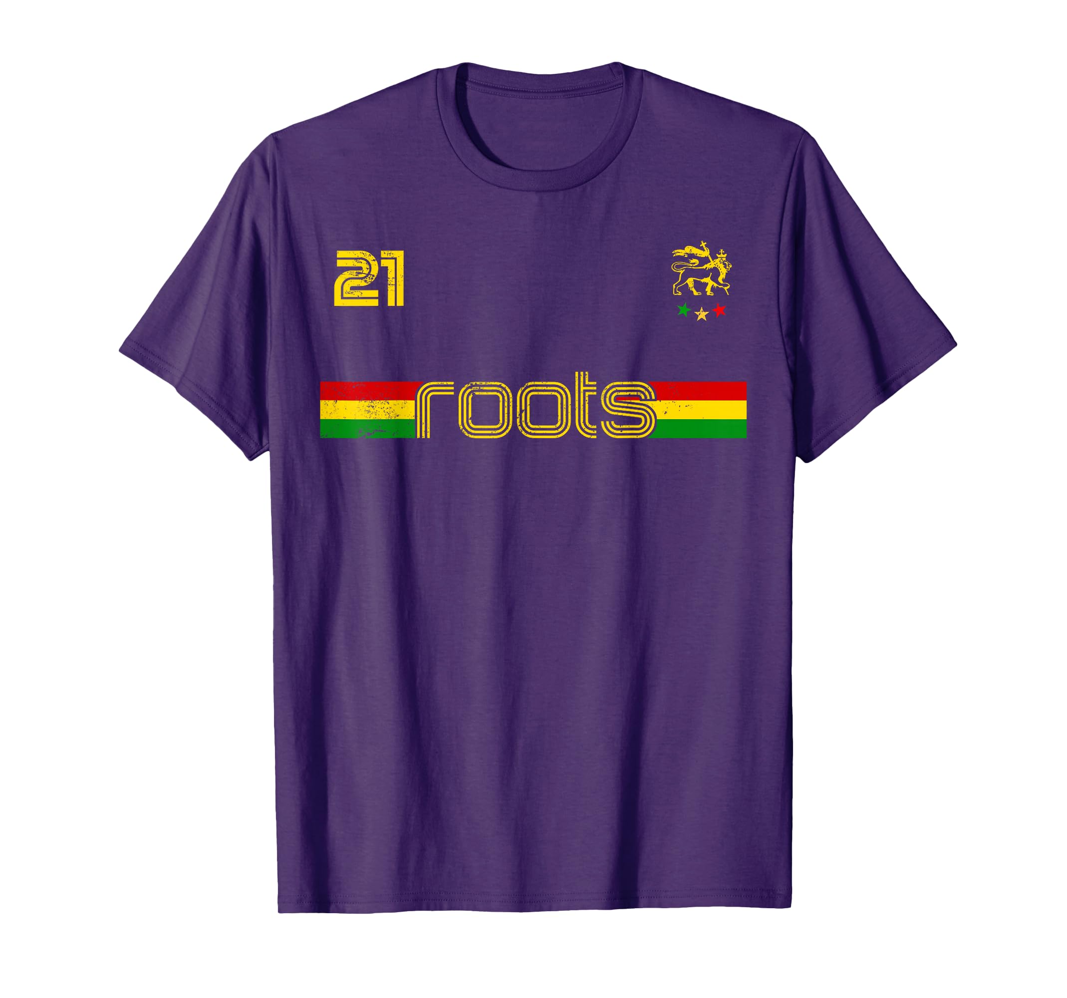 Reggae Rastafari Ethiopia Jamaica T-Shirt - Casual Everyday Wear Men Women