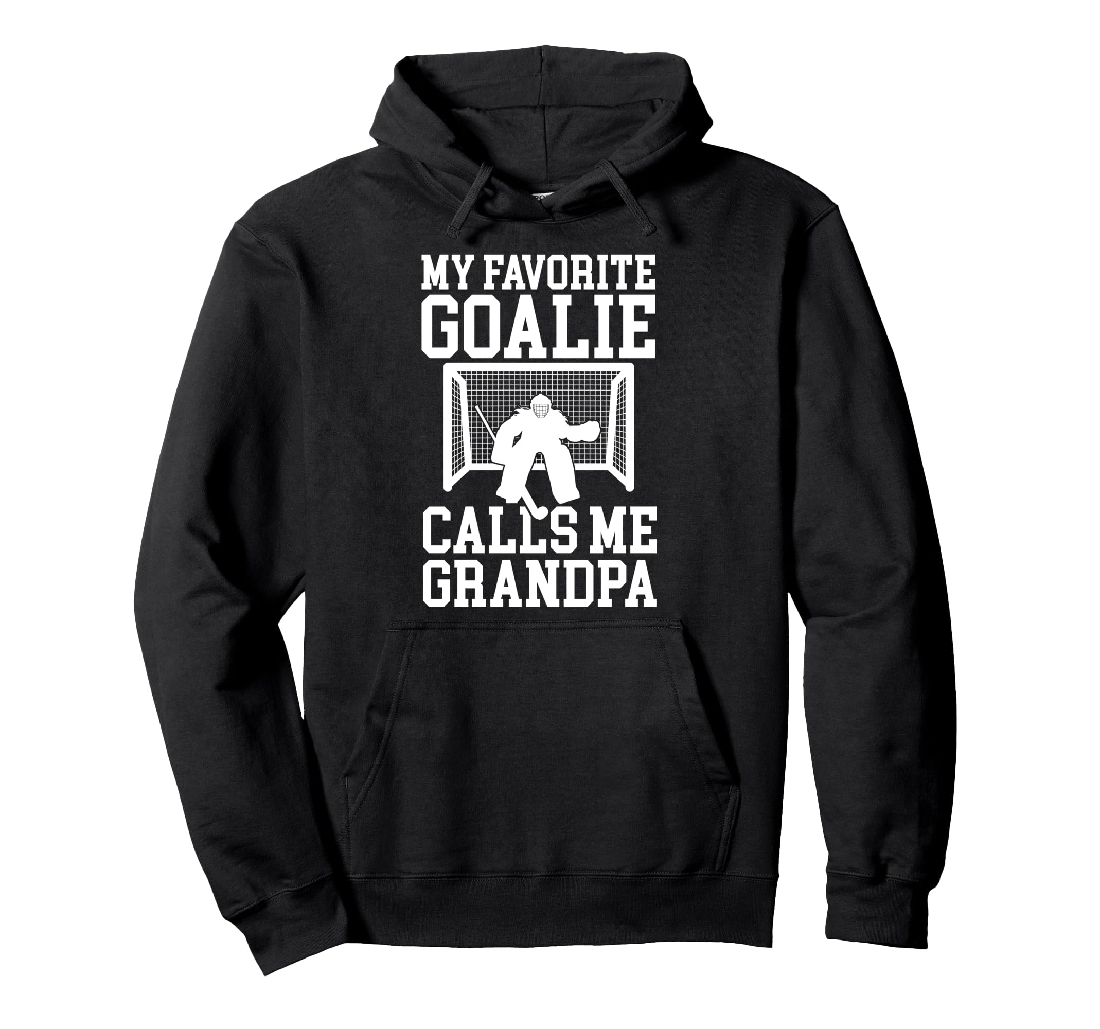 Field Hockey Goalie Grandpa Field Hoodie - Novelty Apparel for Adults