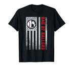 American Flag Dad Ballers Soccer T-Shirt - Aesthetic Graphic Unisex