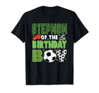 Stepmom Birthday Soccer Group Family T-Shirt - Unique Graphic Men Women