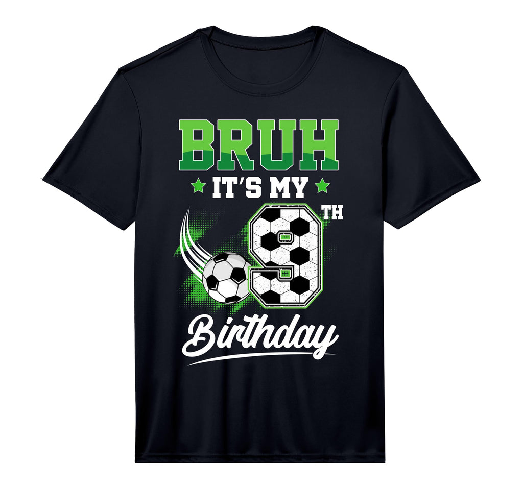 Bruh Its My 9Th Birthday Sport Fan 9 Year T-Shirt - Unique Graphic Unisex
