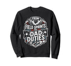 Soccer Player Soccer Dad Kick Sweatshirt - Minimalist Print for Adults