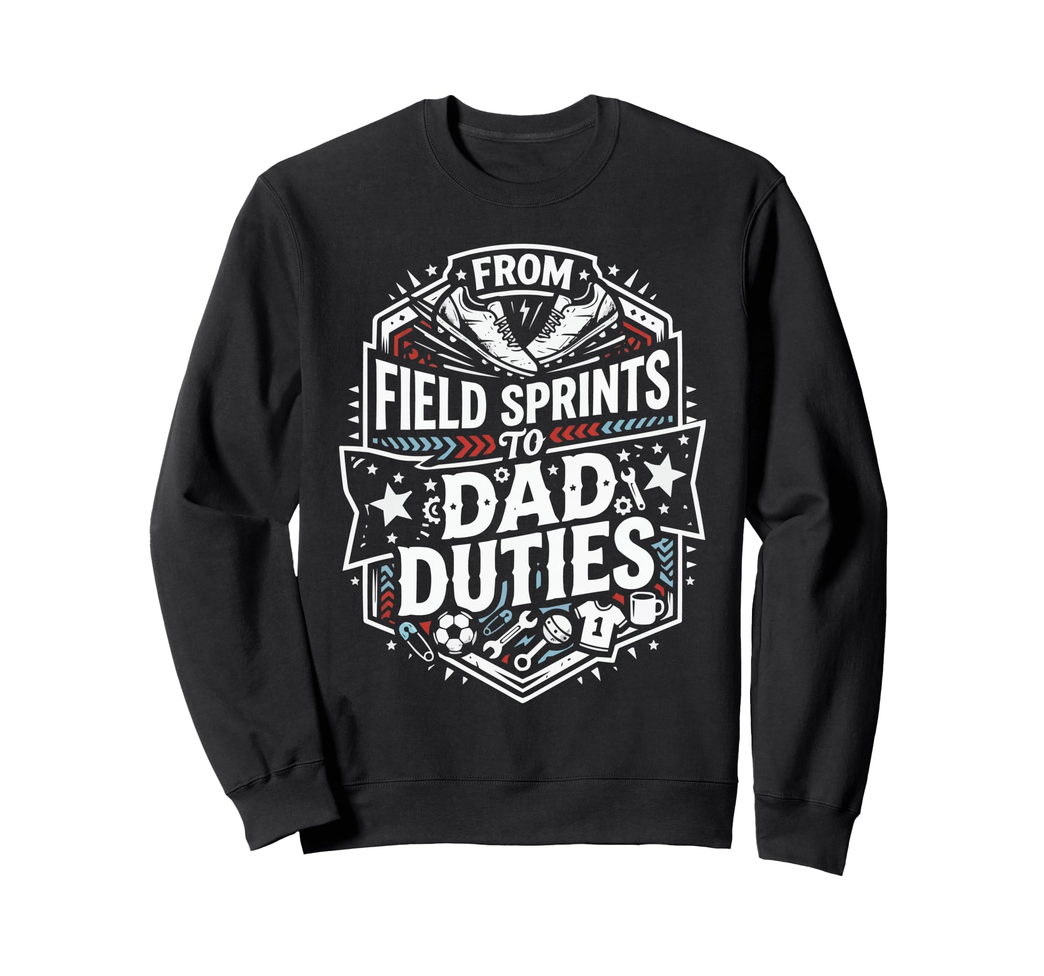 Soccer Player Soccer Dad Kick Sweatshirt - Minimalist Print for Adults