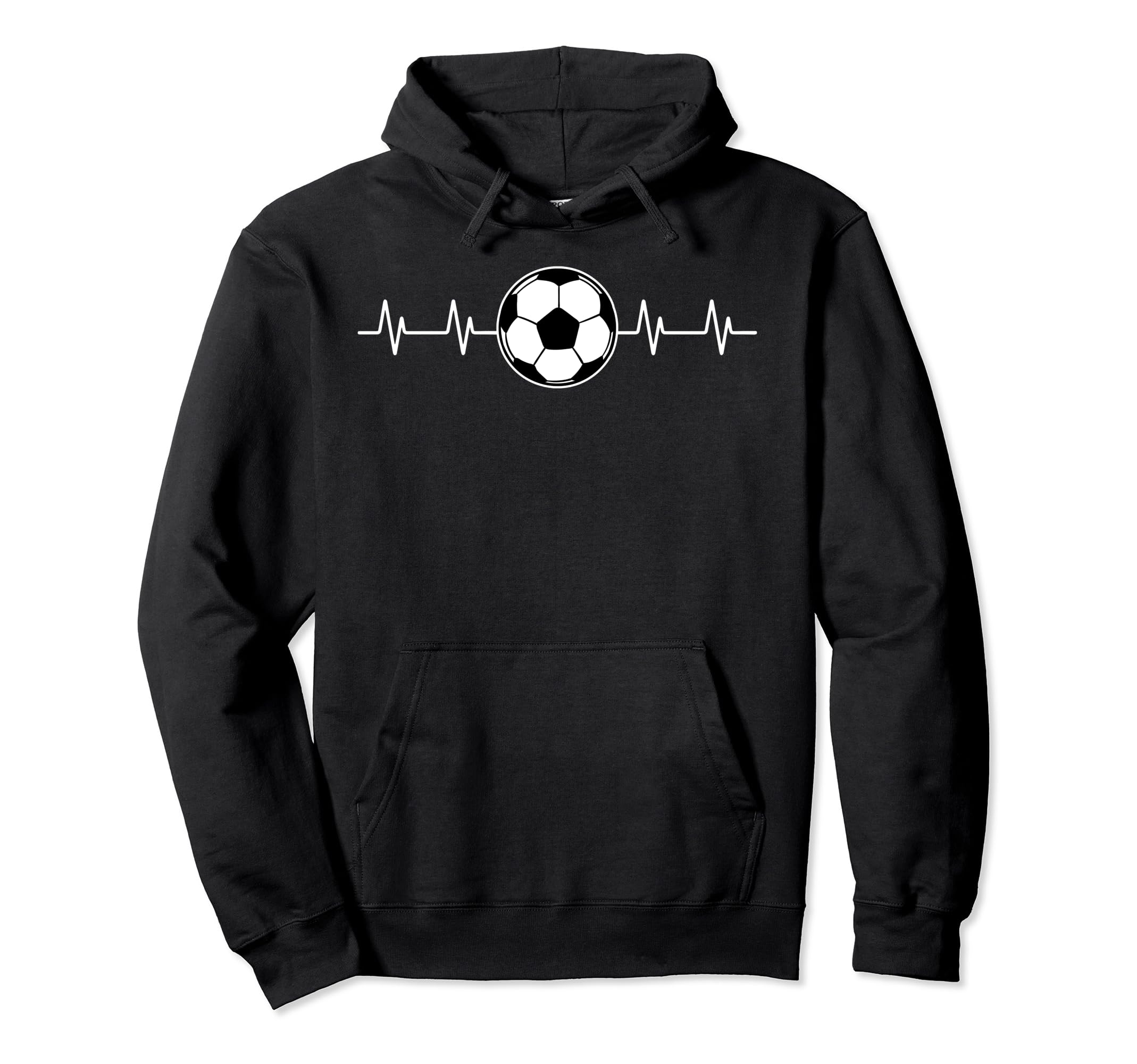 Soccer Heartbeat Player Goalie Hoodie - Casual Everyday Wear Men Women