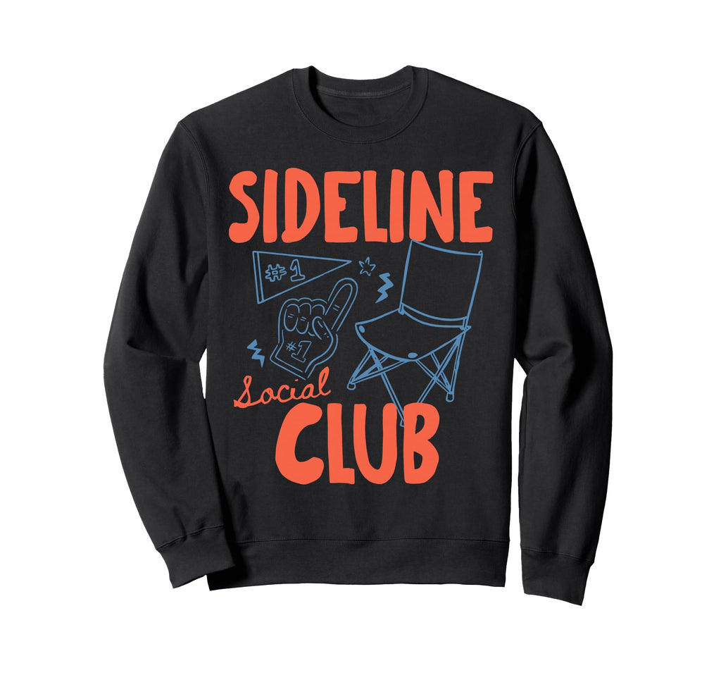 Sideline Social Club Baseball Sweatshirt - Custom Art Print Men Women
