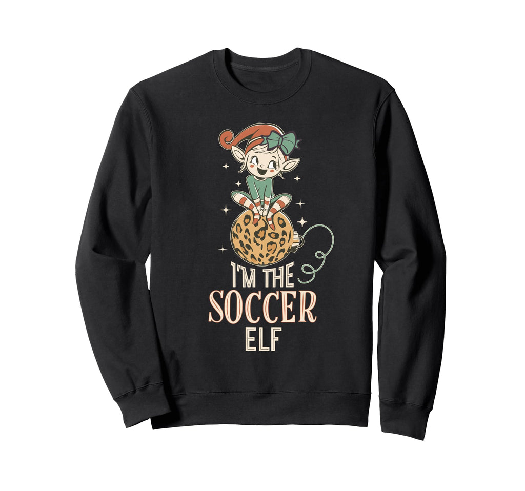 Im Soccer Elf Matching Family Sweatshirt - Minimalist Print for Adults
