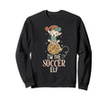 Im Soccer Elf Matching Family Sweatshirt - Minimalist Print for Adults
