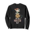 Im Soccer Elf Matching Family Sweatshirt - Minimalist Print for Adults