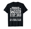 Proud Soccer Step Dad Soccer Player T-Shirt - Custom Art Print for Adults