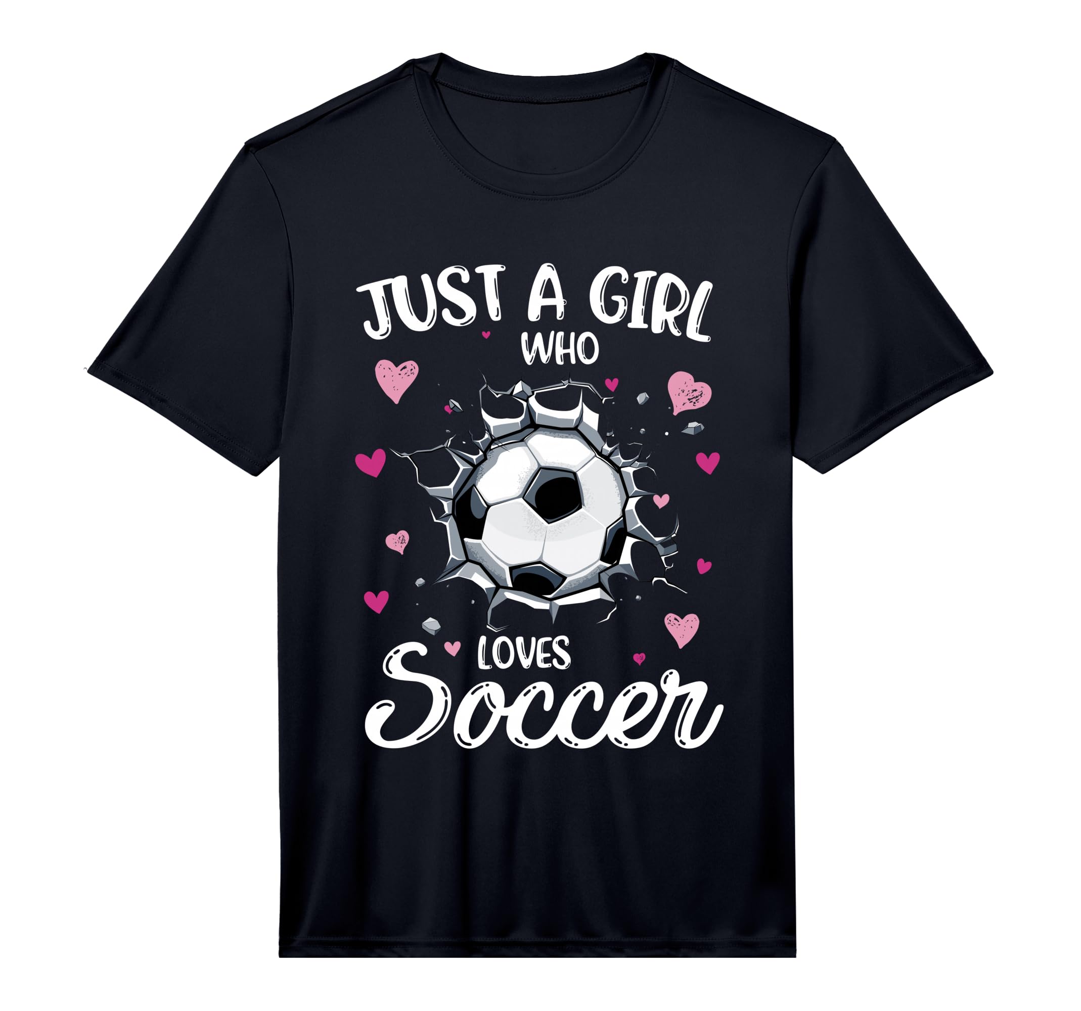 Just Who Loves Soccer Funny Soccer T-Shirt - Custom Art Print Men Women