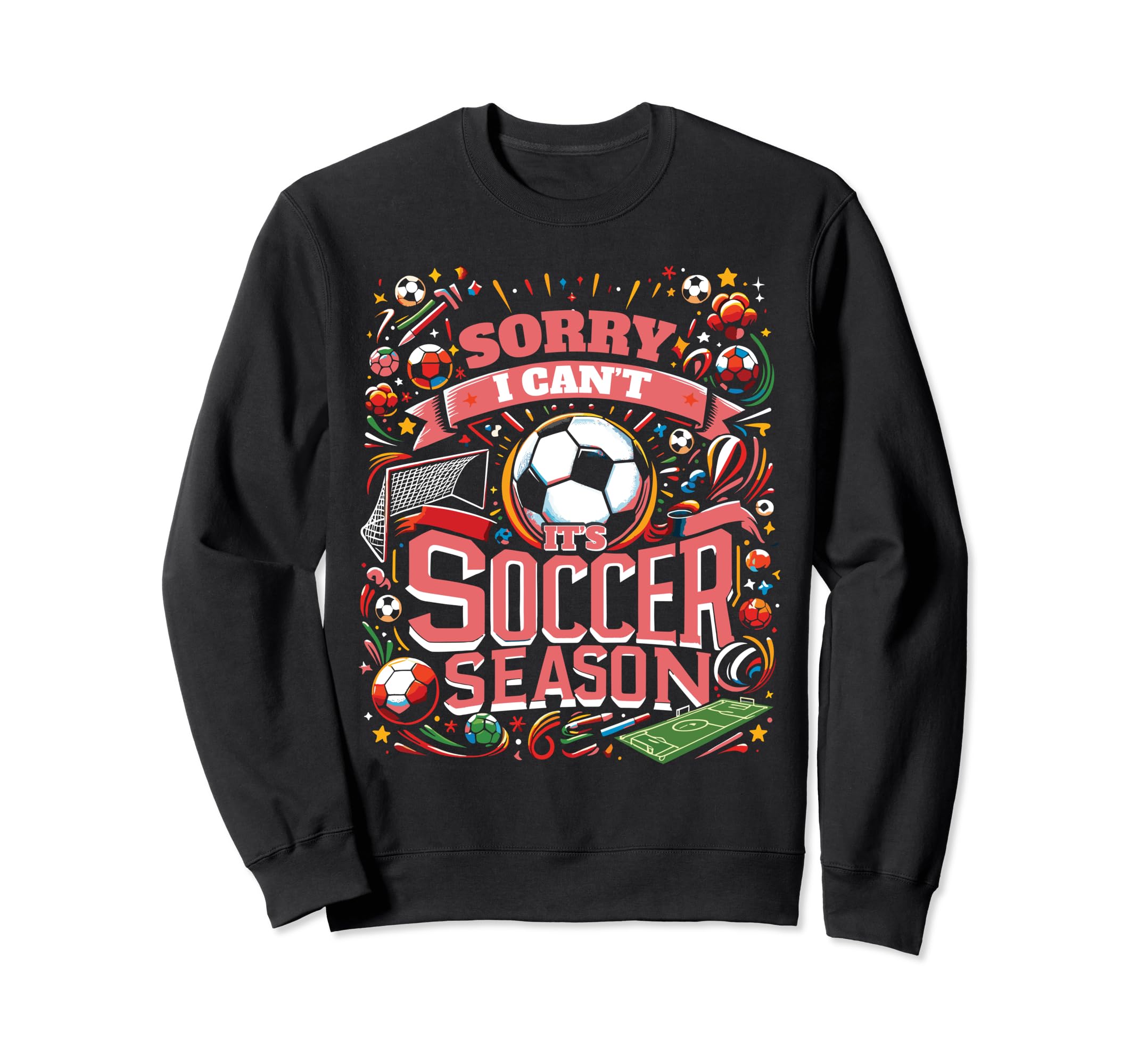 Funny Soccer Sweatshirt - Fun Novelty Design for Adults
