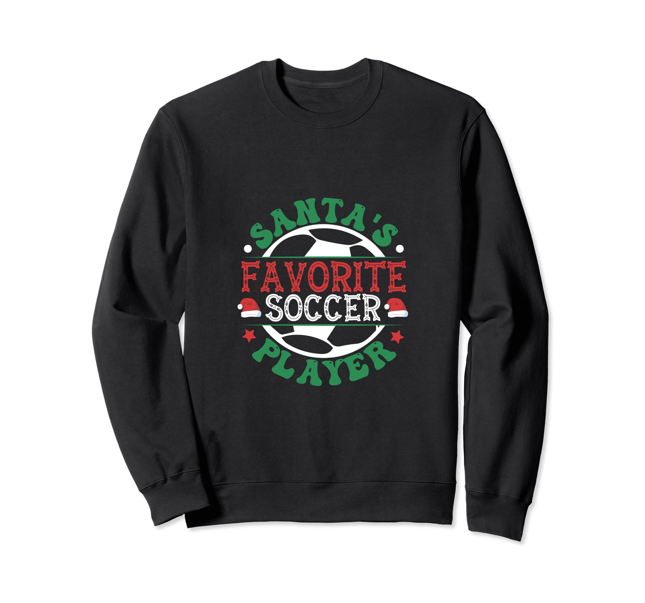 Soccer Player Santa Claus Funny Sweatshirt - Trendy Graphic Men Women