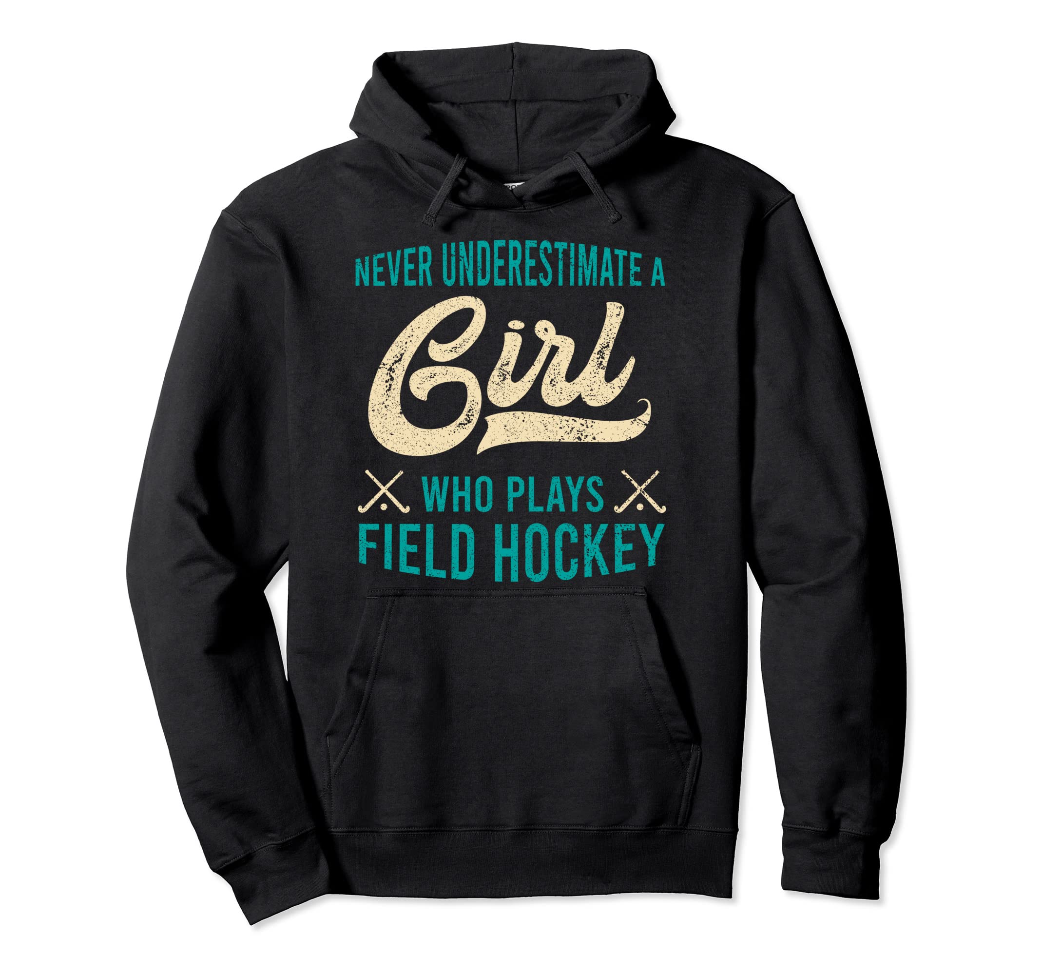 Who Plays Field Hockey Gift Field Hockey Hoodie - Unique Graphic Men Women