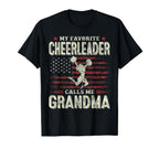 My Favorite Cheerleader Calls Me T-Shirt - Fun Novelty Design for Adults