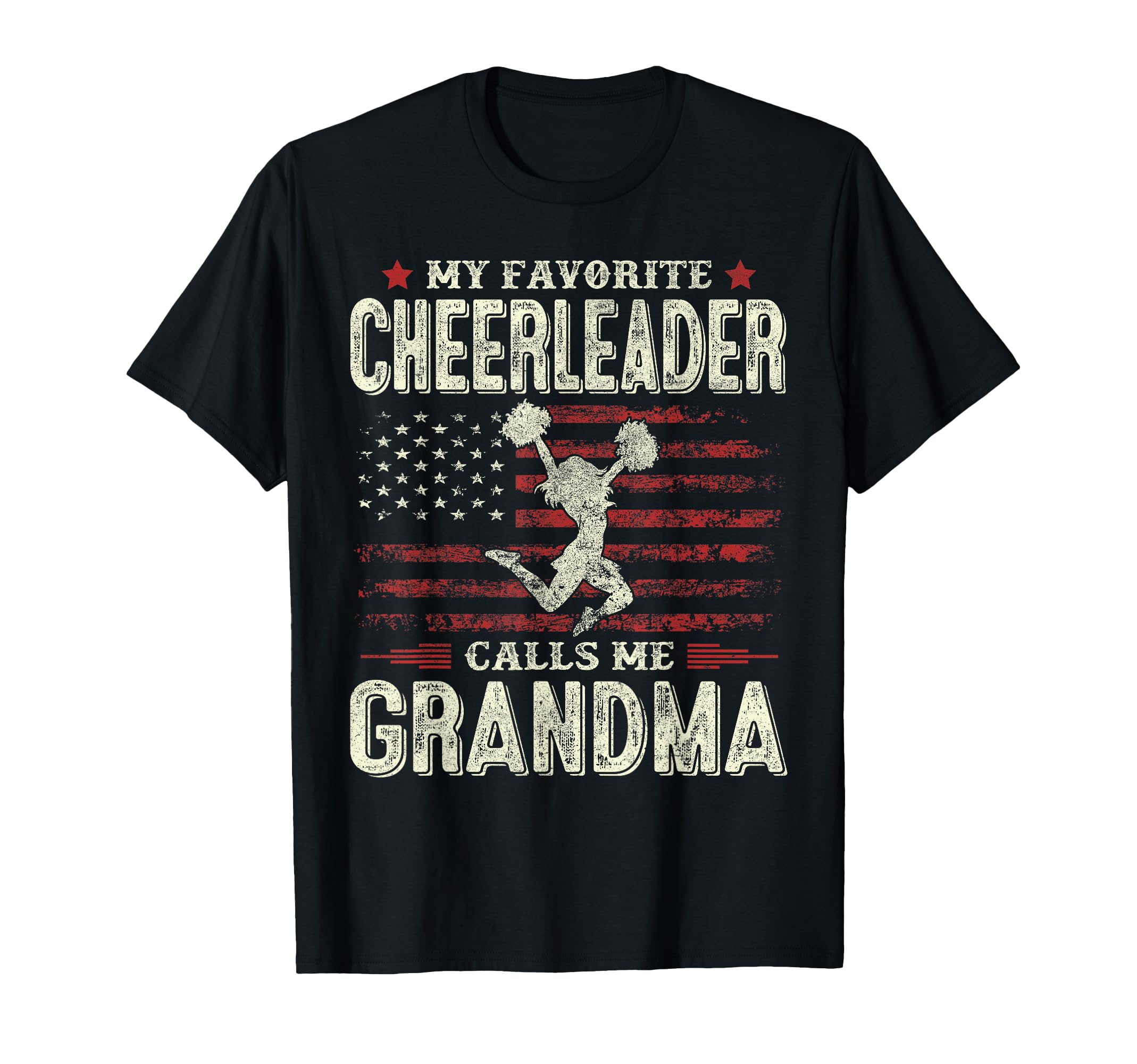 My Favorite Cheerleader Calls Me T-Shirt - Fun Novelty Design for Adults