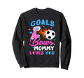 Gender Reveal Goals Or Bows Mommy Sweatshirt - Custom Art Print Men Women