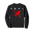 Goal Soccer Bicycle Kick Splash Sweatshirt - Fun Novelty Design for Adults