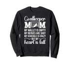 Proud Soccer Goalkeeper Mom Sweatshirt - Casual Everyday Wear for Adults