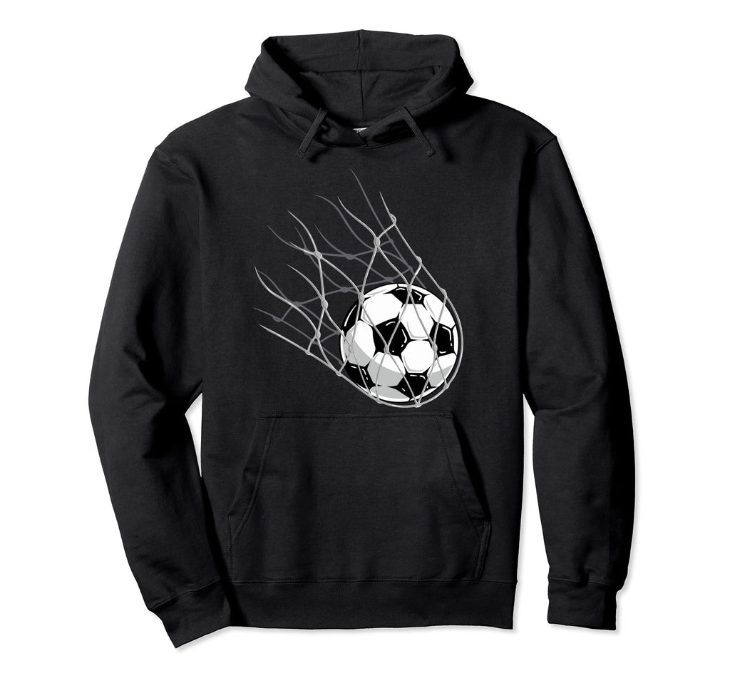 Soccer Ball Goal Funny Player Sports Hoodie - Unique Graphic Men Women