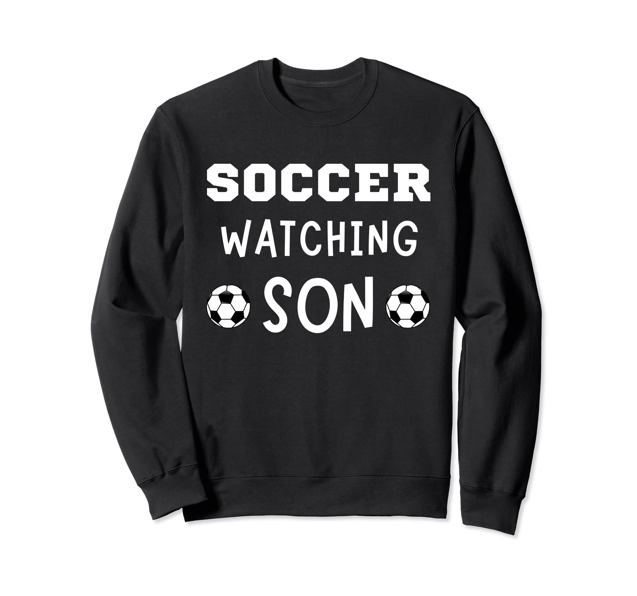 Soccer Watching Son Sport Game Sweatshirt - Minimalist Print for Adults
