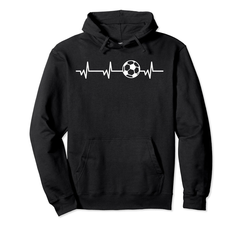 Soccer Heartbeat Ball Funny Soccer Hoodie - Casual Everyday Wear Men Women