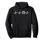 Soccer Heartbeat Ball Funny Soccer Hoodie - Casual Everyday Wear Men Women