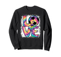 Love Soccer Soccer Player Sweatshirt - Graphic Print for Adults