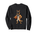 German Shepherd Soccer Dog Sweatshirt - Casual Everyday Wear Men Women