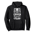 Little Cousin Hockey Goalie Cousin Hoodie - Custom Art Print for Adults